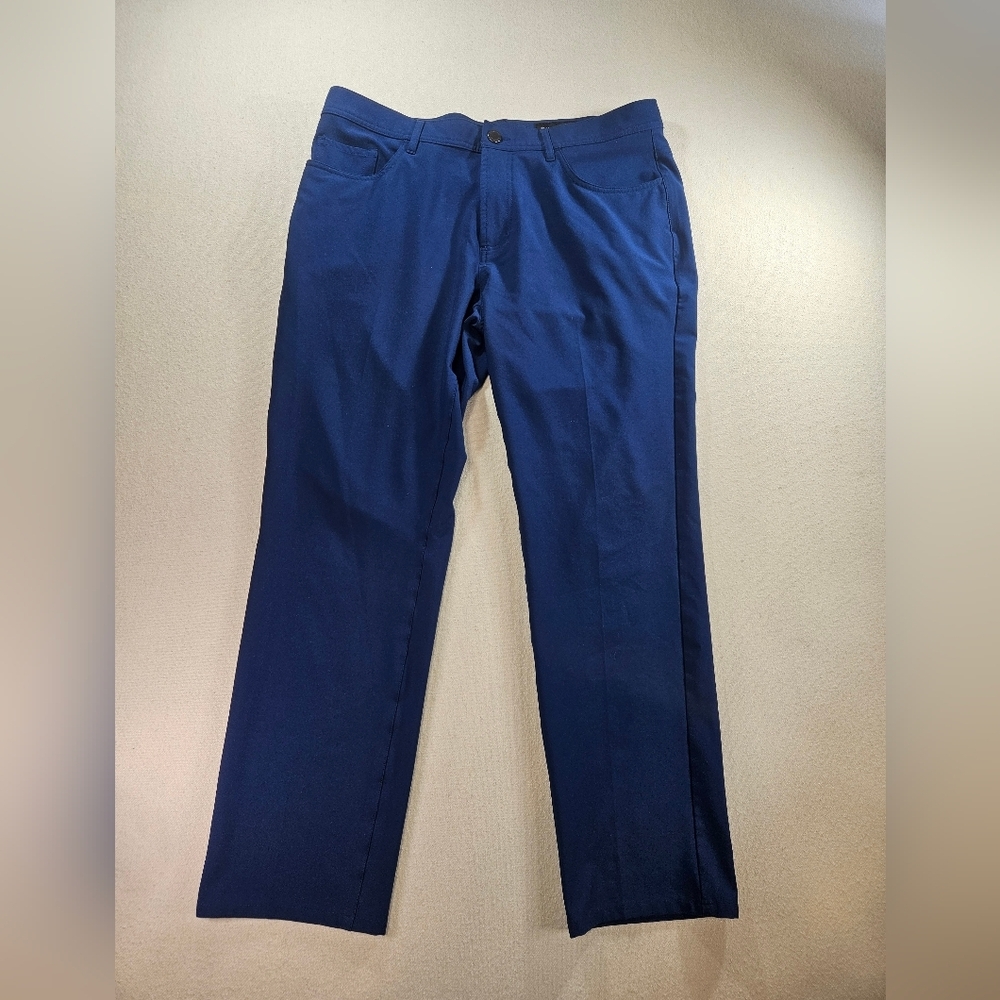 Dunning Golf Pants 36x30 Navy Performance 5 Pocket - Picture 4 of 8
